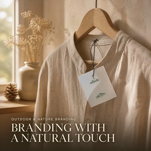 Étiquette de vêtement personnalisée à double couche avec corde tressée pour l'emballage des vêtements - Product Image 3