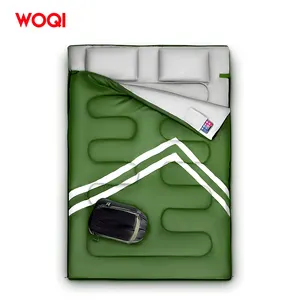 Woqi Thiết bị cắm trại Đôi Túi ngủ ngoài trời Trọng lượng nhẹ thời tiết Cắm Trại Đi Bộ Đường Dài du lịch