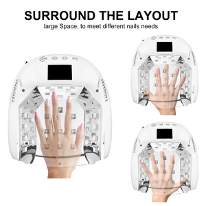 Sèche-ongles électrique LED UV CMNAIL 80W avec minuterie automatique pour le durcissement professionnel du vernis gel, améliorez votre style de nail art - Product Image 6