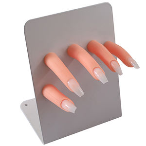 गर्म बिक्री एकल उंगली नाखून कला का अभ्यास कृत्रिम हाथ मैनीक्योर प्रशिक्षण कृत्रिम हाथ मॉडल - Product Image 2