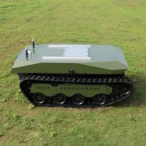 700Kg Belasting Rc Tank Crawler Robot Chassis Trap Rubber Spoor Chassis Met Dc Borstelloze Motor