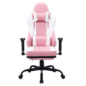 เก้าอี้เกมมิ่งคุณภาพสูง Anji รุ่น Executive Silla Gamer ออกแบบตามหลักสรีรศาสตร์ หุ้มหนัง ปรับหมุนได้ ปรับเอนได้ พร้อมที่พักเท้า - Product Image 1