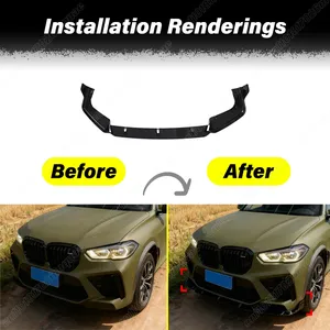 Kit de décoration de pare-chocs avant pour F95 X5M M Performance 2019 2020 2021 2022 2023, protection inférieure, spoiler, plaque de protection - Product Image 2