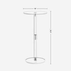 Table à boissons en acrylique pour petits espaces, table d'appoint pour le salon - Product Image 2