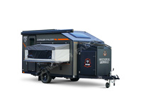 Caravane mobile légère tout-terrain 2025 en aluminium pour le camping et les voyages