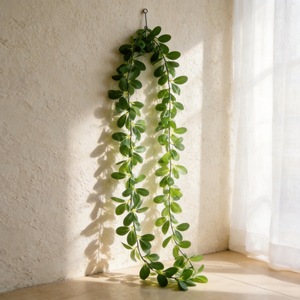 Tang Si Artificial Rose <b>Leaf</b> Vines 200cm Silk Flower <b>Decorative</b> Greenery <b>Wall</b> Hanging Plant Strip - Product Image 2
