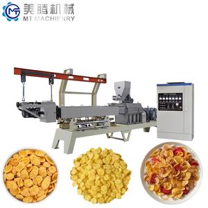 Nueva Línea de Extrusora de Doble Tornillo Totalmente Automática con Certificación CE para Cereales de Desayuno y Hojuelas de Maíz con Motor - Product Image 2