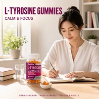 Complément de L-Tyrosine 1000mg OEM ODM pour Enfants et Adultes – Gommes de Tyrosine pour la Calme, la Concentration, la Mémoire, l'Humeur et l'Énergie