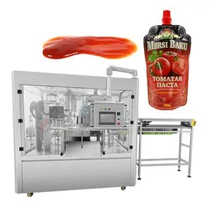 Voll automatische Sauce Tomatenmark Paste Ketchup Auslauf beutel Doypack Verpackungs maschine