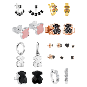 <span class=keywords><strong>Pendientes</strong></span> de Plata de Ley S925 con Baño de Oro y Piedras Naturales con Diseño de <span class=keywords><strong>Oso</strong></span> para Mujer, Estilo Europeo Americano, de Xiong, para Aniversario - Product Image 1