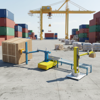 Système robotisé de déchargement de conteneurs pour le chargement de boîtes sur une bande transporteuse
