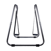 Station de musculation multifonctionnelle en acier robuste avec barres parallèles, support pour squats et rack universel