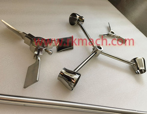 Diam. 150 mm lỗ bên trong diam. 16mm thép không gỉ SS304 trộn cánh quạt phòng thí nghiệm khuấy mái chèo gấp ba lưỡi - Product Image 2