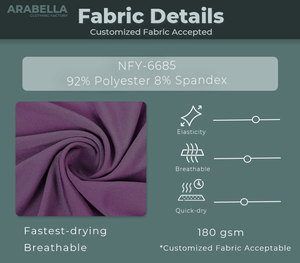 Arabella thể thao mặc người đà<span class=keywords><strong>n</strong></span> ông của <span class=keywords><strong>N</strong></span>é<span class=keywords><strong>n</strong></span> Màu sắc rắ<span class=keywords><strong>n</strong></span> <span class=keywords><strong>T</strong></span>-Shirt vớ Bộ với biểu <span class=keywords><strong>t</strong></span>ượng <span class=keywords><strong>t</strong></span>ùy chỉnh nhanh chóng làm khô dệ<span class=keywords><strong>t</strong></span> kim 180 gram - Product Image 2