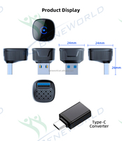Adaptateur sans fil OEM pour voiture, convertit le CarPlay et l'Android Auto filaires en sans fil, dongle USB 2 en 1, approvisionnement en gros OEM