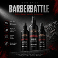 Spray Texturisant au Sel Effet Vague Style Surf Sans Sulfate Non Gras avec Logo Personnalisé, Certifié CPNP GMP ISO, de l'Usine BARBERBATTLE (Plus de 20 Ans d'Expérience), Vente en Gros