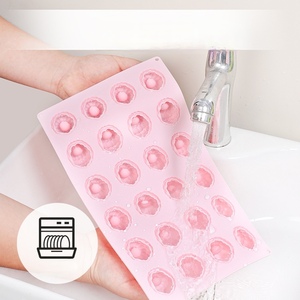 Moldes de silicona antiadherentes para pasteles de frambuesa de 24 cavidades, moldes de silicona reutilizables de grado alimenticio, moldes magnéticos de silicona para chocolate, dulces y hielo. - Product Image 6