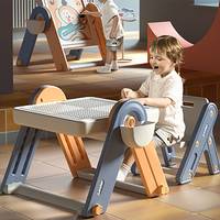 Table Table pliable pour enfants, jouet en plastique, multifonctionnel, petite chaise, support pour apprendre à lire et lire, Table