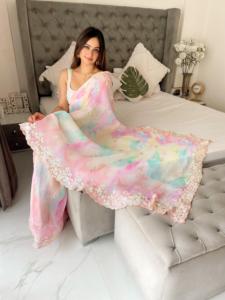 Nouvelle collection exclusive de saris à séquences vêtements de fête saris de mariage pour femmes porter au prix d'exportation - Product Image 4