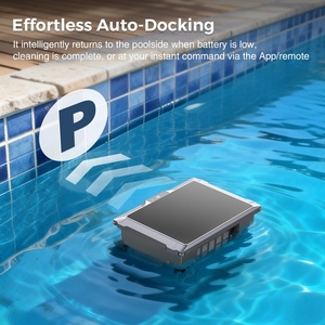 Skimmer Robotico Automatico per Piscina ad Energia Solare con Pulizia Continua, Risparmio Energetico, 30 Ore di Autonomia - Product Image 1