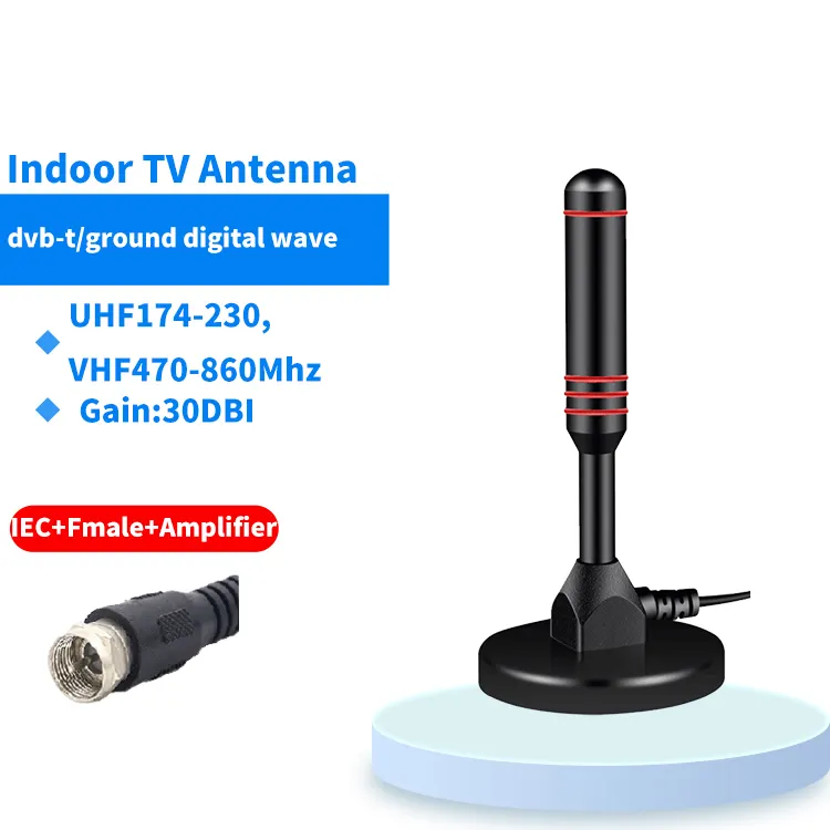 Unlimited 4k rotor amplified freeview digital aerial omnidirectional indoor hdtv digital tv antenna