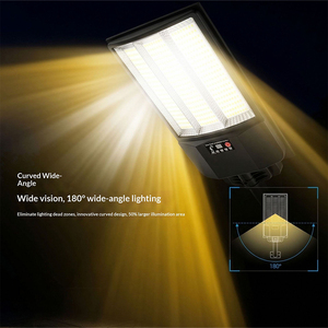 Lampe solaire murale à 456 LED pour extérieur, avec détecteur de mouvement, étanche IP65, en plastique ABS, télécommande DC, batterie, pour aménagement paysager - Product Image 3