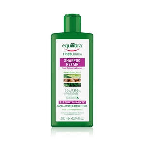 EQUILIBRA Champú Reparador y Reestructurante de 300 ml con Aroma Delicado para Cabello Reparado, Dermatológicamente y Clínicamente Probado - Product Image 1