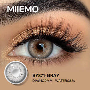 Für MIIEMO ein halbes Jahr Verwenden Sie Hema Material Weiche kosmetische Kontaktlinsen Beauty Coloured for Eye Blue Grey - Product Image 5
