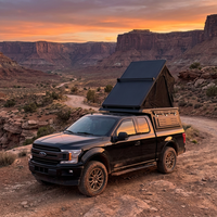 Fast Shipping No Drill Aluminium 4x4 Off-Road Truck Camper Shell Locking Function Waterproof Hard Type Window Tacoma F150 RAM