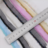 En gros Exclusif Perle Garniture Ceinture De Mariée Ceintures Robe De Mariée Ruban Costume Dentelle Artisanat À Coudre Sari Bordure pour Chaussures et Sacs