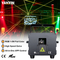 Projecteur laser 3D YanXin RVB pleine couleur, contrôlé par son/auto/DMX512 pour DJ, discothèque, scène et éclairage de fête
