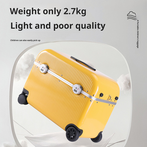 תיק נסיעות ילדים אופנתיים מטען 20 אינץ '-על מזוודה טרולי עם רוכסן נעילה עמיד למים - Product Image 6