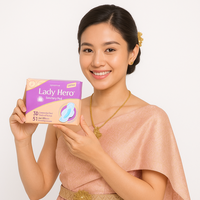 Serviettes hygiéniques ultra-fines respirantes avec ailettes, surface en coton biologique, extra absorbantes et anti-odeurs pour usage nocturne