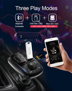 Lecteur MP3 de <span class=keywords><strong>voiture</strong></span> multifonctionnel 3-en-1 T50, émetteur <span class=keywords><strong>radio</strong></span> FM <span class=keywords><strong>Bluetooth</strong></span> avec double chargeur USB - Product Image 3