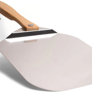 Espátula para <span class=keywords><strong>Pizza</strong></span> de 12 Pulgadas, Pala de Aluminio con Mango de Madera Plegable, Herramienta para Hornear y Transferir Masa y Pasteles - Product Image 1