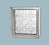 Bloc de verre cristallin solide, briques transparentes carrées à motif de glace, cloison pour salle de bain, cuisine, décoration intérieure