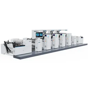 Automatische Elektronische Afwijking Correctie Systeem 4 6 Kleuren Petal Set Flexografische Drukmachine