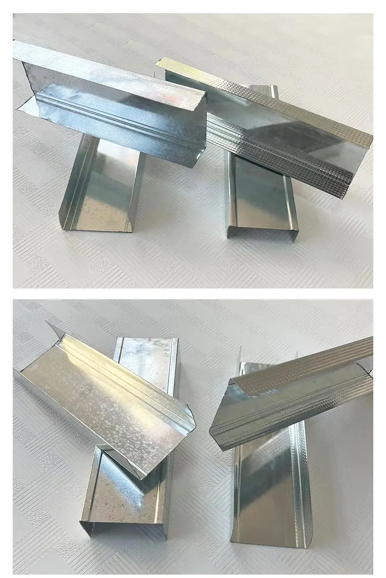 Guide décoratif pour cloisons sèches Profil de cadres d'angle de mur en acier en métal galvanisé