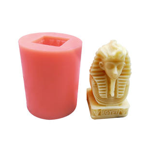 YS Sphinx pharaon crâne Silicone moule bricolage Fondant gâteau décoration outil egypte pharaon Sphinx aromathérapie bougie plâtre à la main - Product Image 4