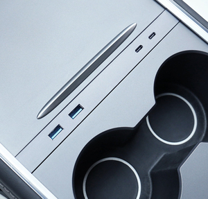 27W 4 in2 4 in 2 4 in 1 tipo c type-c caricatore di ricarica usb docking station hub per <span class=keywords><strong>Tesla</strong></span> Y modello 3 tipo c hub di ricarica. - Product Image 2