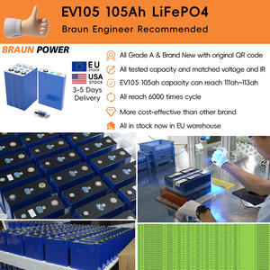 Sel Baterai LiFePO4 Stok EU 3.2V 105Ah - CATL Original HSEV LF105 LFP Sel Isi Ulang Grade A untuk Sistem Tenaga Surya, RV, UPS, Rumah - Product Image 3