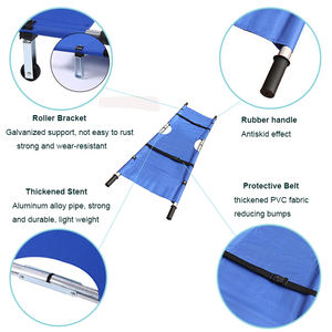 Brancard pliable pour ambulance, équipement médical, brancard de sauvetage - Product Image 4