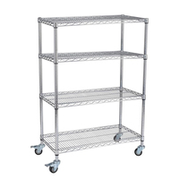 Leenol Acier au carbone SMD SMT ESD PCB Reel Shelf Wire Rack Trolley Cart Esd Wire Cart Esd Wire Rack Shelf
