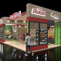Stand d'exposition modulaire moderne clé en main MEGA pour événements, boutiques éphémères et centres commerciaux