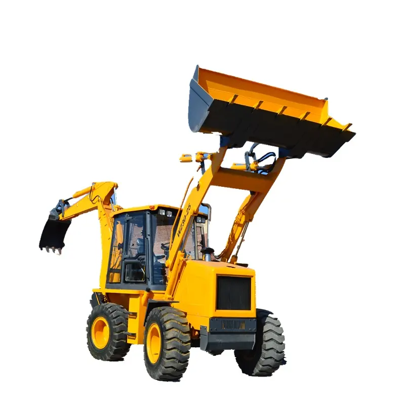 WZ30-25 Hidrolik Joystick Backhoe Loader Excavator dengan Pilot Kontrol dan AC