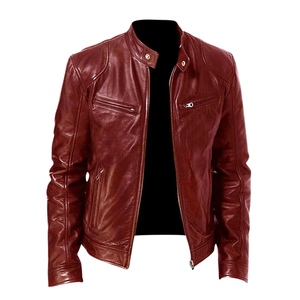 Custom <b>Genuine</b> <b>Leather</b> <b>Jacket</b> Men Premium Biker Motorcycle Fashion Outerwear Durable Comfortable Quick Dry Breathable - Product Image 6