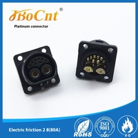 Jbocnt Connecteur Mâle Moto en Cuivre Haute Intensité 80-100A IP67, Bornes de Charge Électriques à Friction 2P 8 Cœurs avec Boucle en Nylon