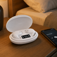 Écouteurs sans fil J90 Sleep, semi intra-auriculaires, TWS, commande tactile, écran LED, pour un usage quotidien