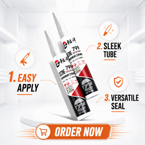 Scellant silicone neutre <span class=keywords><strong>Yaze</strong></span> 799 300 ml, anti-fongique, imperméable, scellant polymère MS pour cuisine, salle de bain, fenêtre, porte - Product Image 2