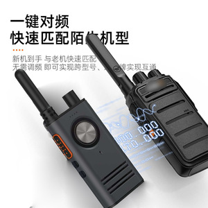 Mini talkie-walkie 400-470 MHz, radio analogique portable avec appairage de fréquence à un bouton, charge Type C, utilisation en extérieur - Product Image 1